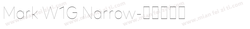Mark W1G Narrow字体转换